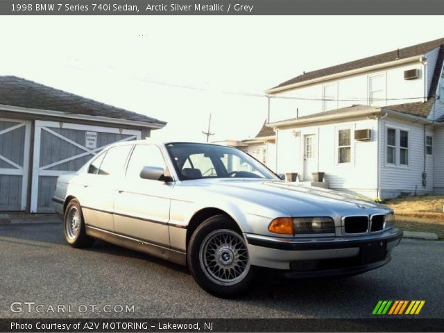1998 BMW 7 Series 740i Sedan in Arctic Silver Metallic