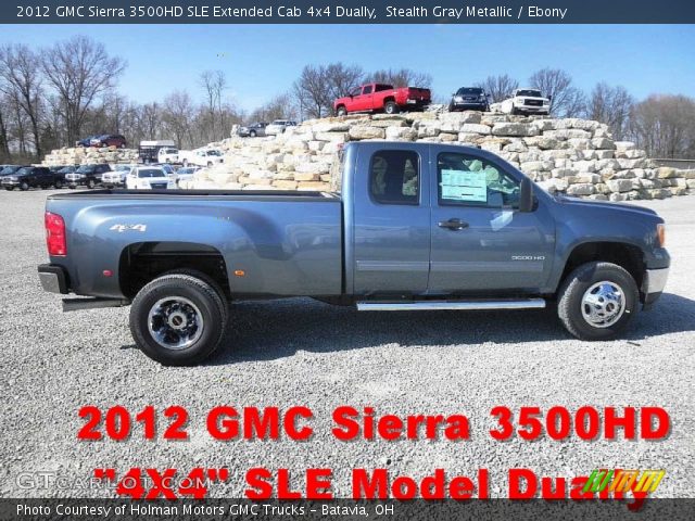 2012 GMC Sierra 3500HD SLE Extended Cab 4x4 Dually in Stealth Gray Metallic