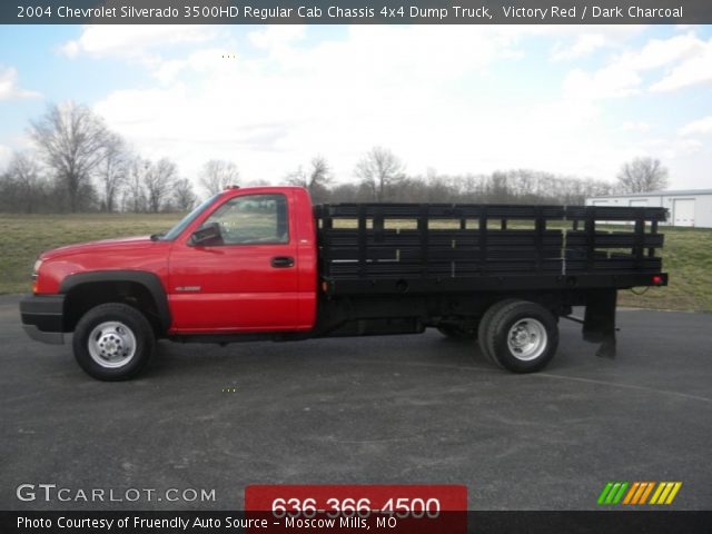 2004 Chevrolet Silverado 3500HD Regular Cab Chassis 4x4 Dump Truck in Victory Red