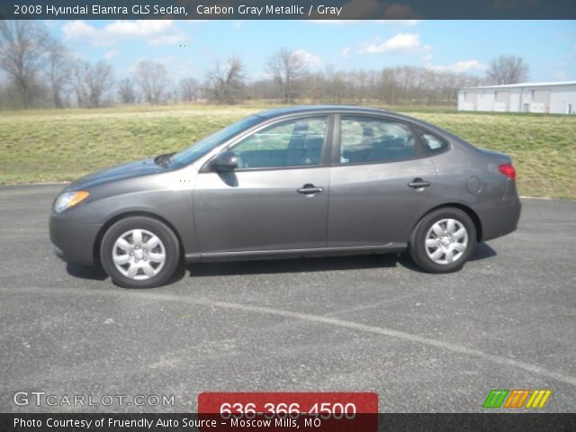 2008 Hyundai Elantra GLS Sedan in Carbon Gray Metallic