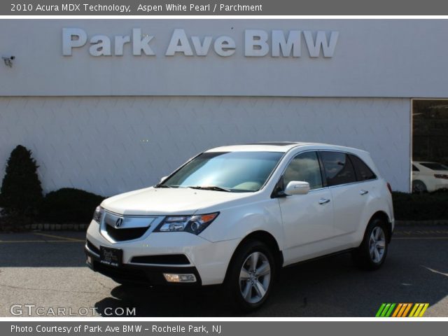 2010 Acura MDX Technology in Aspen White Pearl