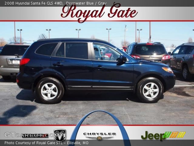 2008 Hyundai Santa Fe GLS 4WD in Deepwater Blue