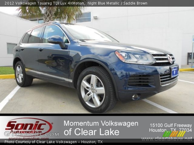 2012 Volkswagen Touareg TDI Lux 4XMotion in Night Blue Metallic