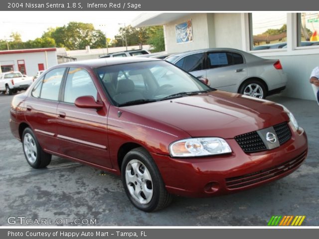 2004 Nissan Sentra 1.8 S in Inferno Red