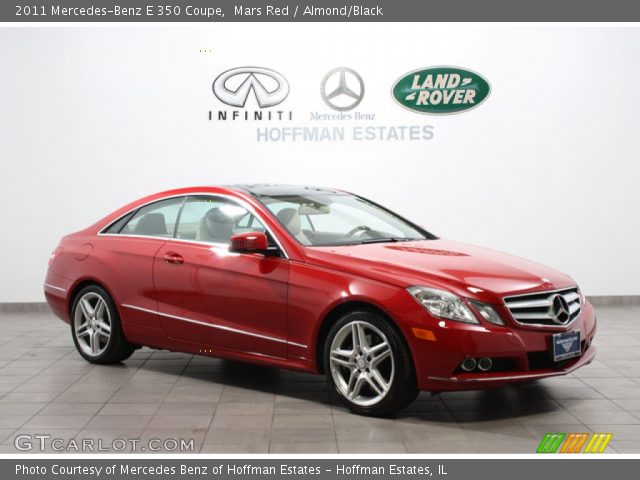 2011 Mercedes-Benz E 350 Coupe in Mars Red