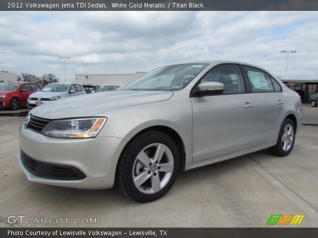 2012 Volkswagen Jetta TDI Sedan in White Gold Metallic