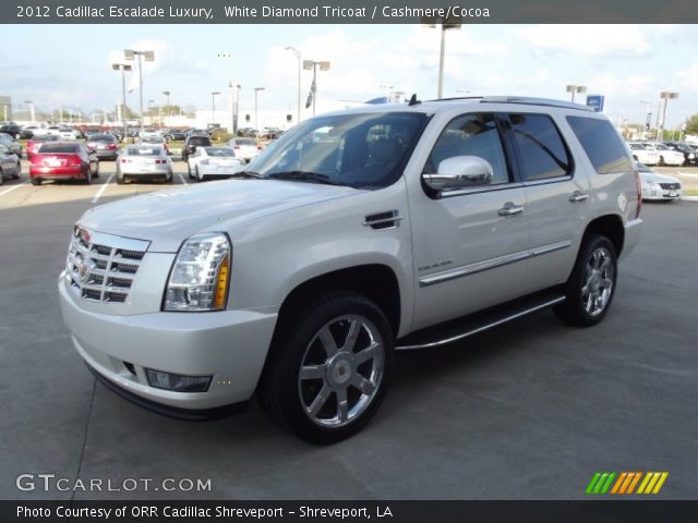 2012 Cadillac Escalade Luxury in White Diamond Tricoat