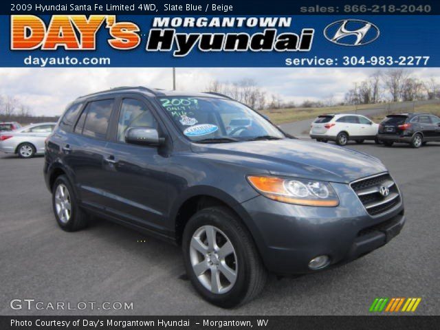 2009 Hyundai Santa Fe Limited 4WD in Slate Blue