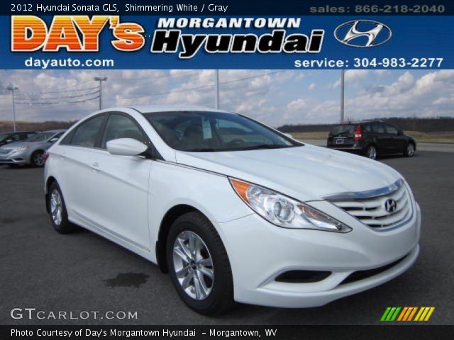 2012 Hyundai Sonata GLS in Shimmering White
