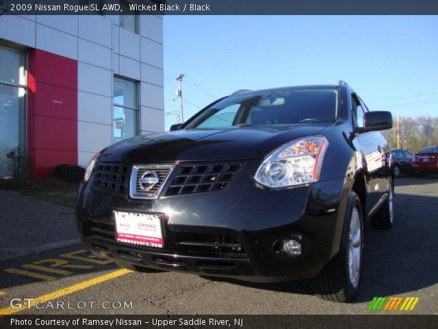 2009 Nissan Rogue SL AWD in Wicked Black