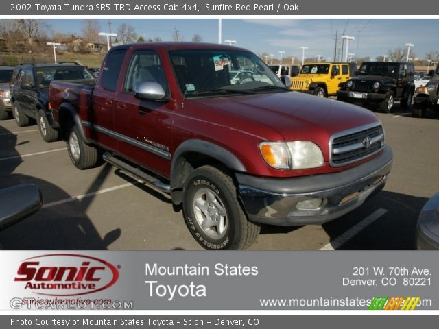 2002 Toyota Tundra SR5 TRD Access Cab 4x4 in Sunfire Red Pearl