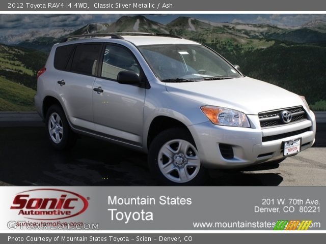 2012 Toyota RAV4 I4 4WD in Classic Silver Metallic