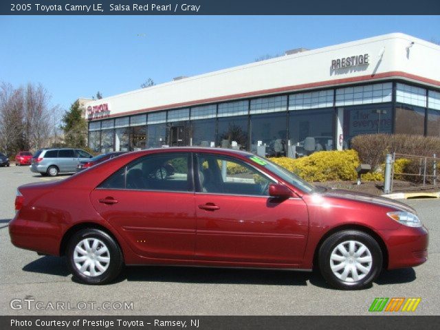 2005 Toyota Camry LE in Salsa Red Pearl