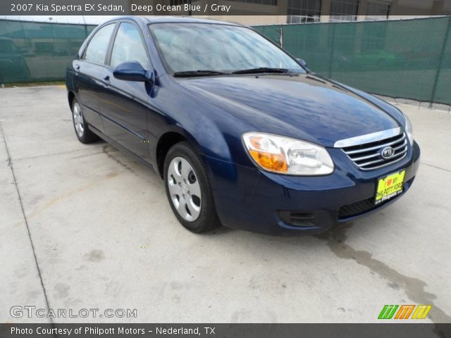 2007 Kia Spectra EX Sedan in Deep Ocean Blue