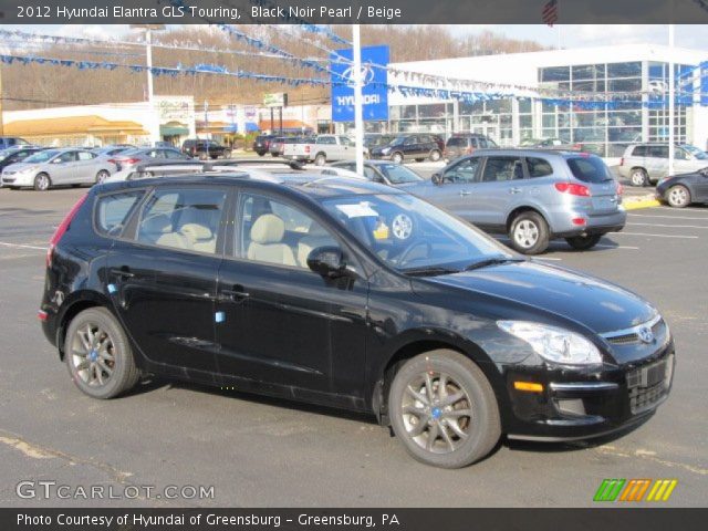 2012 Hyundai Elantra GLS Touring in Black Noir Pearl