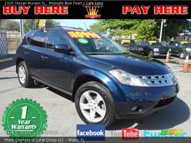 2005 Nissan Murano SL in Midnight Blue Pearl