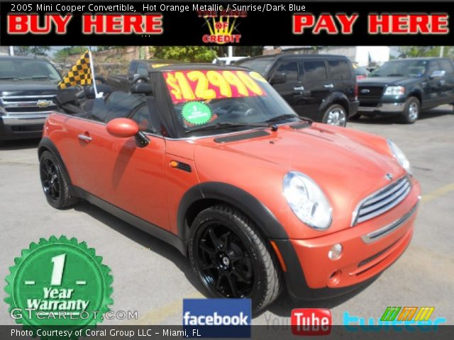 2005 Mini Cooper Convertible in Hot Orange Metallic