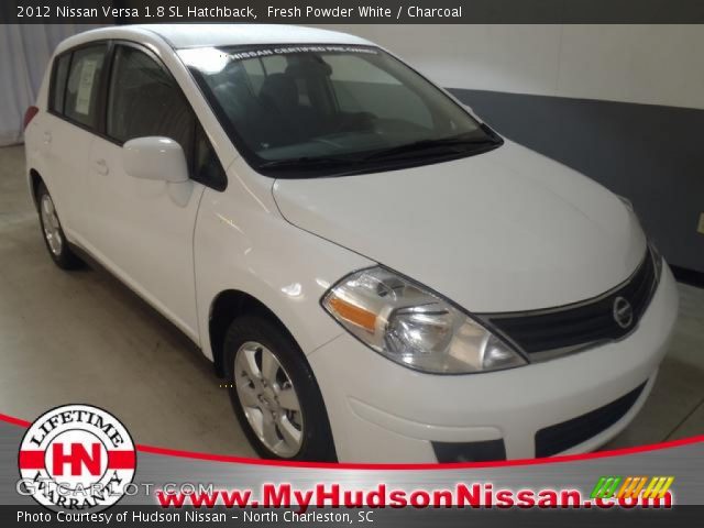 2012 Nissan Versa 1.8 SL Hatchback in Fresh Powder White