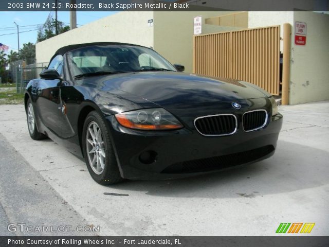 2003 BMW Z4 2.5i Roadster in Black Sapphire Metallic