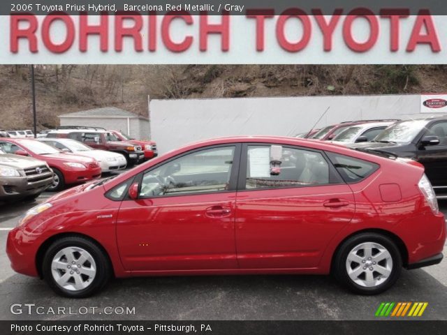 2006 Toyota Prius Hybrid in Barcelona Red Metallic