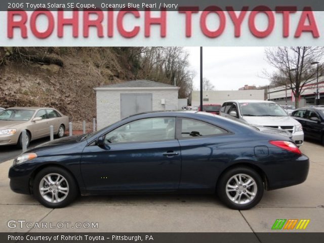 2006 Toyota Solara SE Coupe in Oceanus Blue Pearl