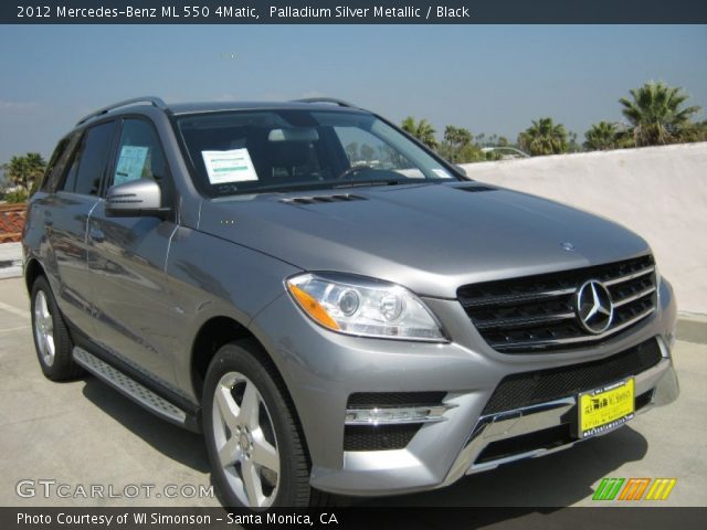 2012 Mercedes-Benz ML 550 4Matic in Palladium Silver Metallic