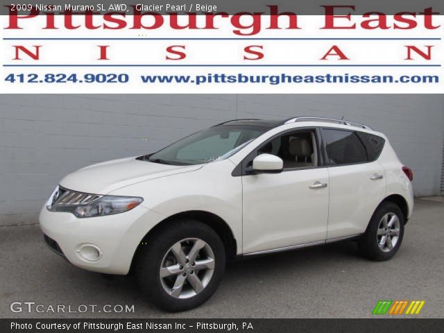 2009 Nissan Murano SL AWD in Glacier Pearl