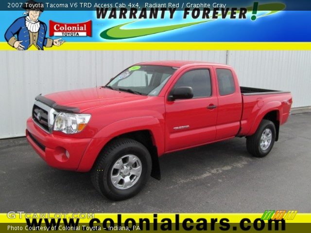 2007 Toyota Tacoma V6 TRD Access Cab 4x4 in Radiant Red