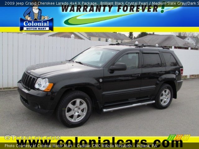 2009 Jeep Grand Cherokee Laredo 4x4 X Package in Brilliant Black Crystal Pearl