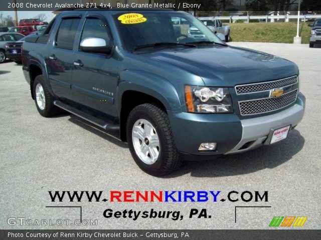2008 Chevrolet Avalanche Z71 4x4 in Blue Granite Metallic