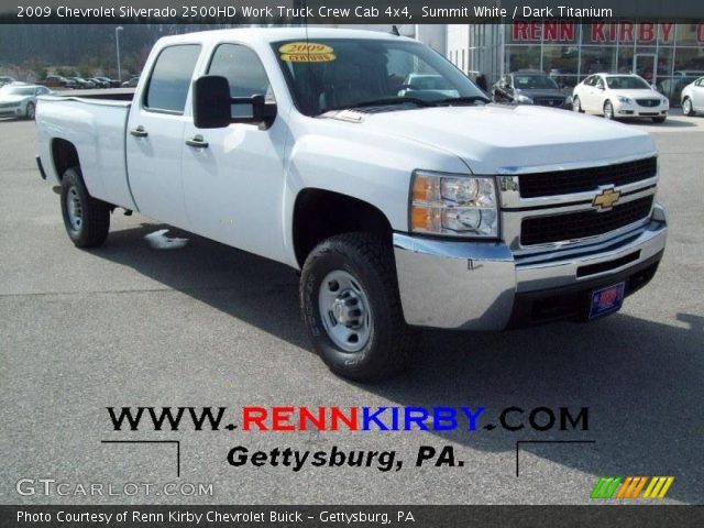 2009 Chevrolet Silverado 2500HD Work Truck Crew Cab 4x4 in Summit White