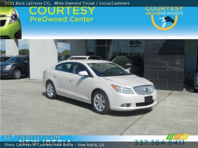 2011 Buick LaCrosse CXL in White Diamond Tricoat