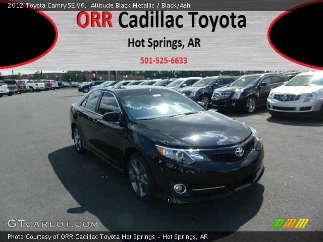 2012 Toyota Camry SE V6 in Attitude Black Metallic