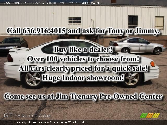 2001 Pontiac Grand Am GT Coupe in Arctic White