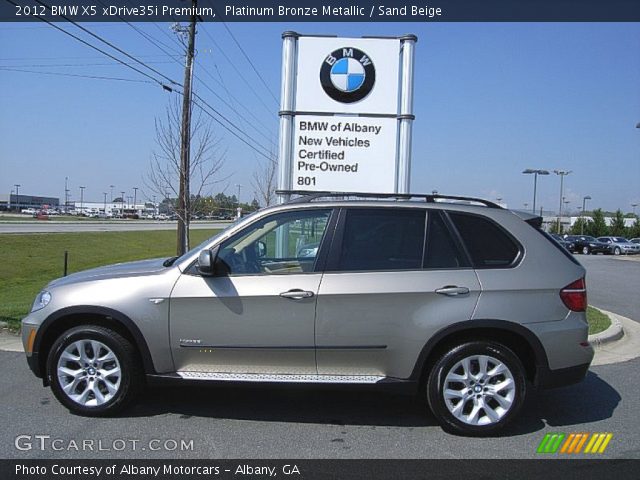2012 BMW X5 xDrive35i Premium in Platinum Bronze Metallic