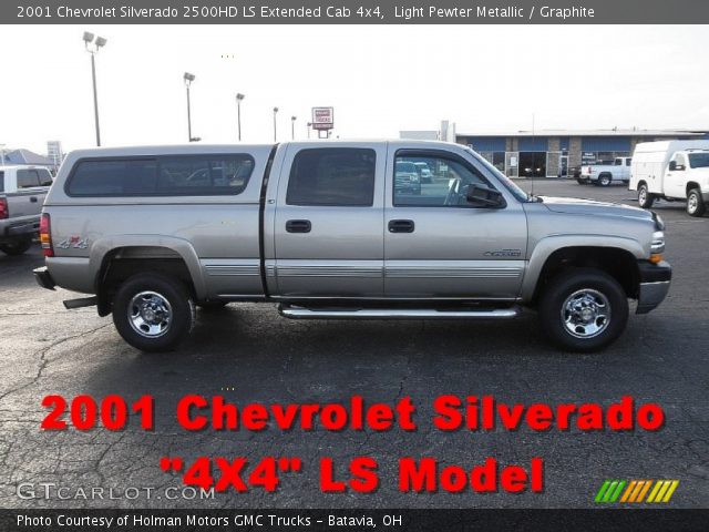 2001 Chevrolet Silverado 2500HD LS Extended Cab 4x4 in Light Pewter Metallic