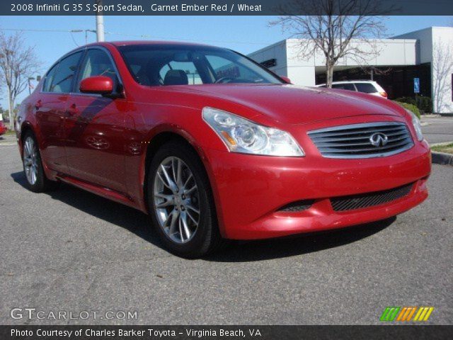 2008 Infiniti G 35 S Sport Sedan in Garnet Ember Red