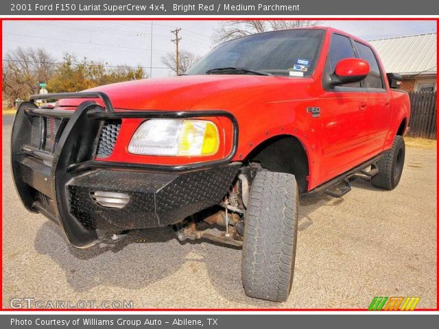 2001 Ford F150 Lariat SuperCrew 4x4 in Bright Red