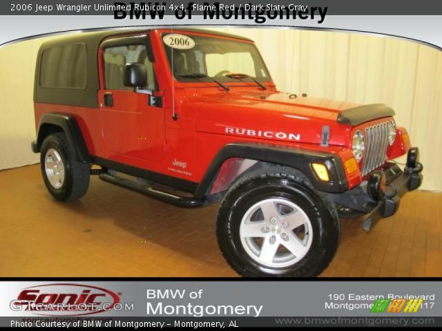 2006 Jeep Wrangler Unlimited Rubicon 4x4 in Flame Red