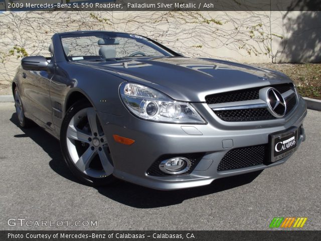 2009 Mercedes-Benz SL 550 Roadster in Palladium Silver Metallic