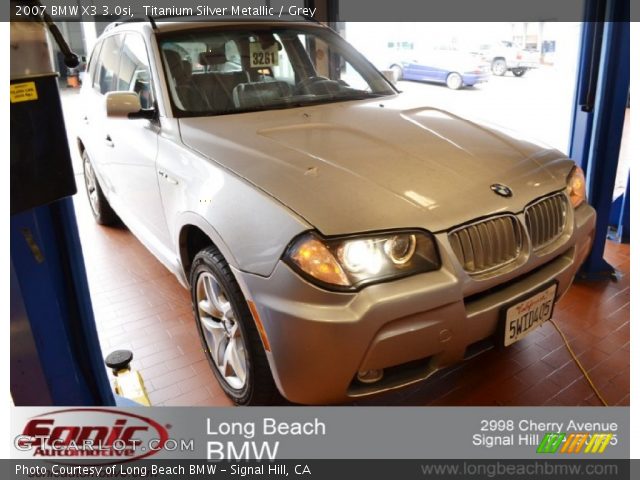 2007 BMW X3 3.0si in Titanium Silver Metallic