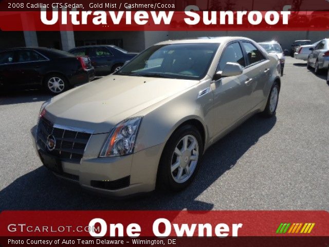 2008 Cadillac CTS Sedan in Gold Mist