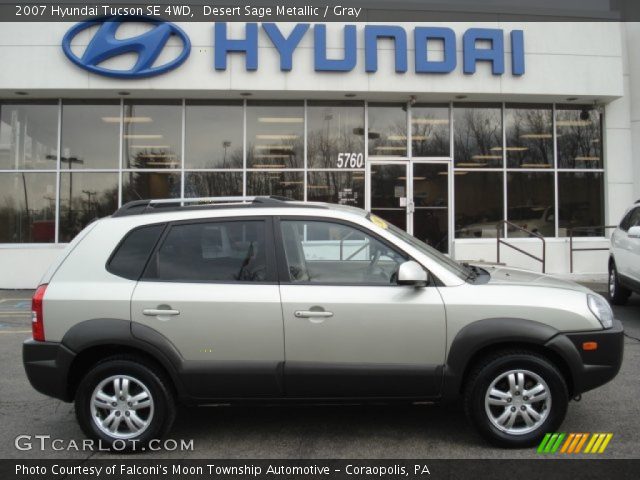 2007 Hyundai Tucson SE 4WD in Desert Sage Metallic