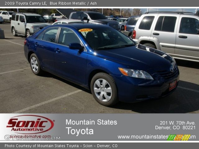 2009 Toyota Camry LE in Blue Ribbon Metallic