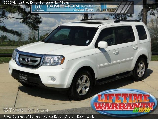 2009 Honda pilot ex-l white #6