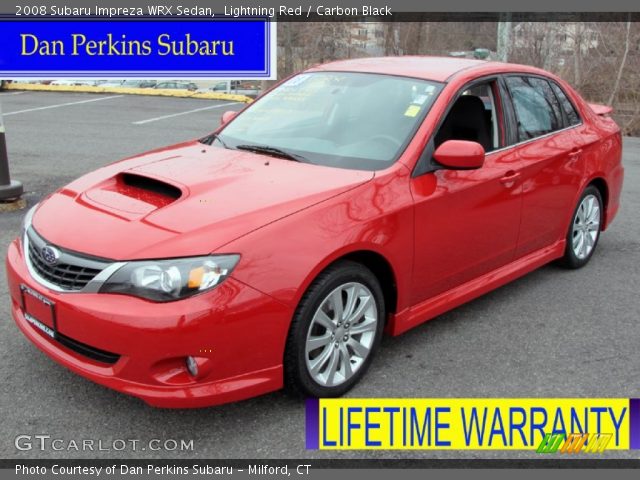 2008 Subaru Impreza WRX Sedan in Lightning Red