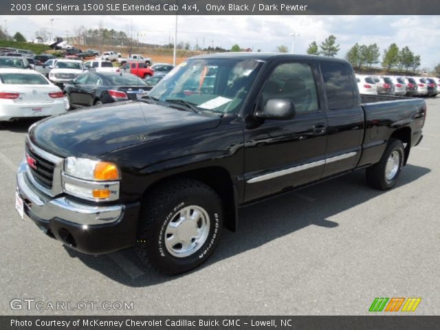 2003 GMC Sierra 1500 SLE Extended Cab 4x4 in Onyx Black