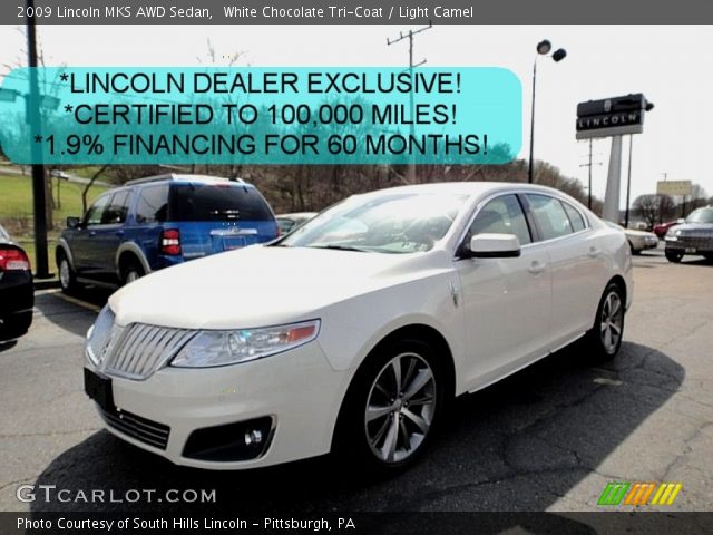 2009 Lincoln MKS AWD Sedan in White Chocolate Tri-Coat