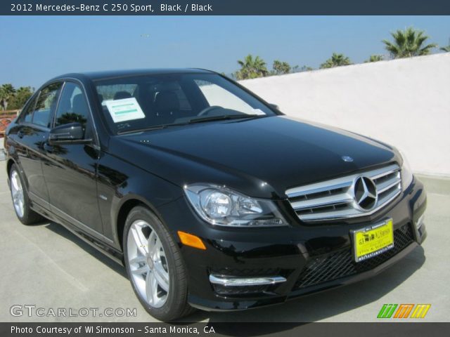 2012 Mercedes-Benz C 250 Sport in Black