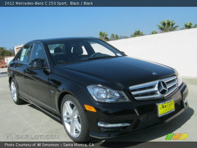2012 Mercedes-Benz C 250 Sport in Black